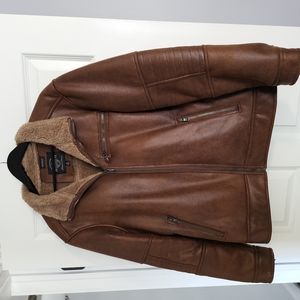 Mens shearling style jacket
